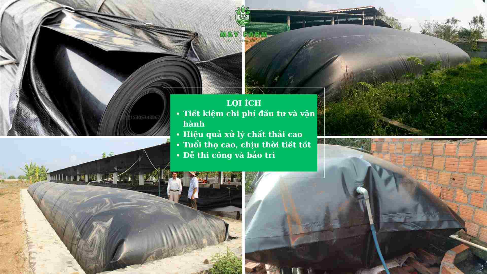 Lợi ích khi sử dụng hầm biogas hộ gia đình HDPE