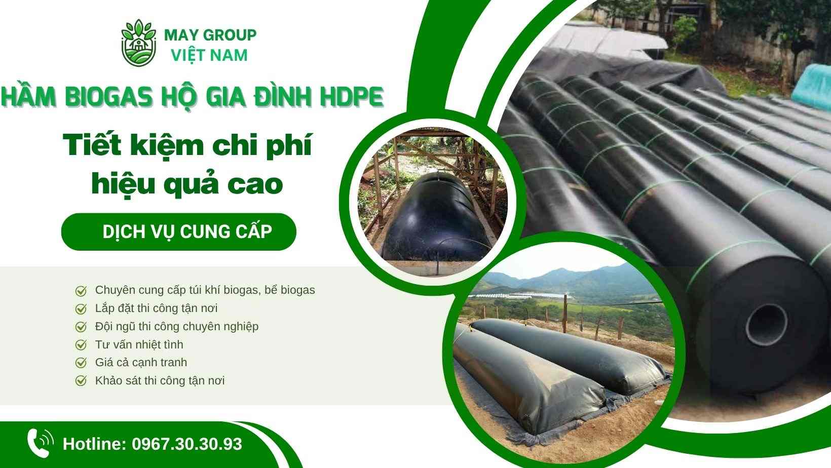 Hầm biogas hộ gia đình HDPE: Tiết kiệm chi phí hiệu quả cao