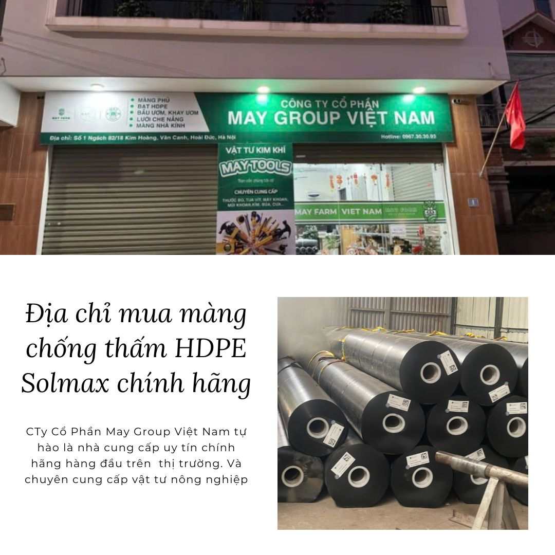 Địa chỉ mua màng chống thấm HDPE Solmax chính hãng