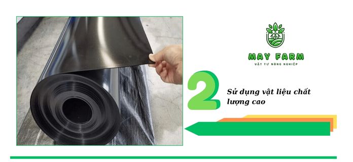 Dịch vụ thi công hồ cảnh quan sân vườn - Sử dụng vật liệu chất lượng cao