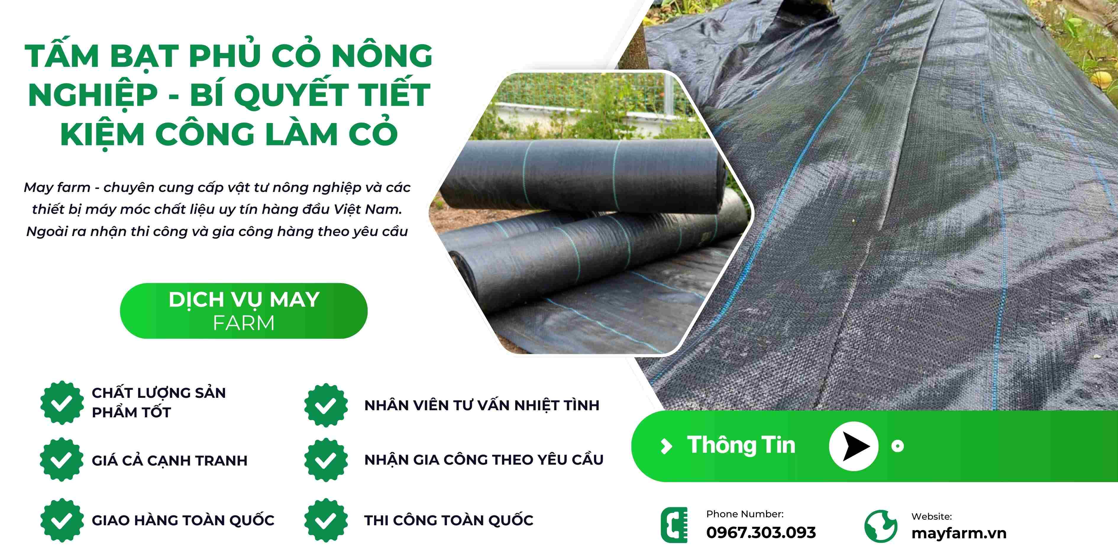 Tấm Bạt Phủ Cỏ Nông Nghiệp - Bí Quyết Tiết Kiệm Công Làm Cỏ