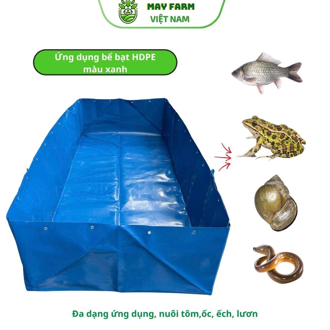  Ứng dụng của bể bạt HDPE màu xanh trong nuôi thủy sản