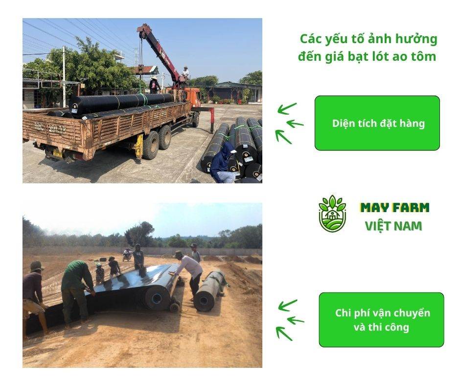  Các yếu tố ảnh hưởng đến giá bạt lót ao tôm