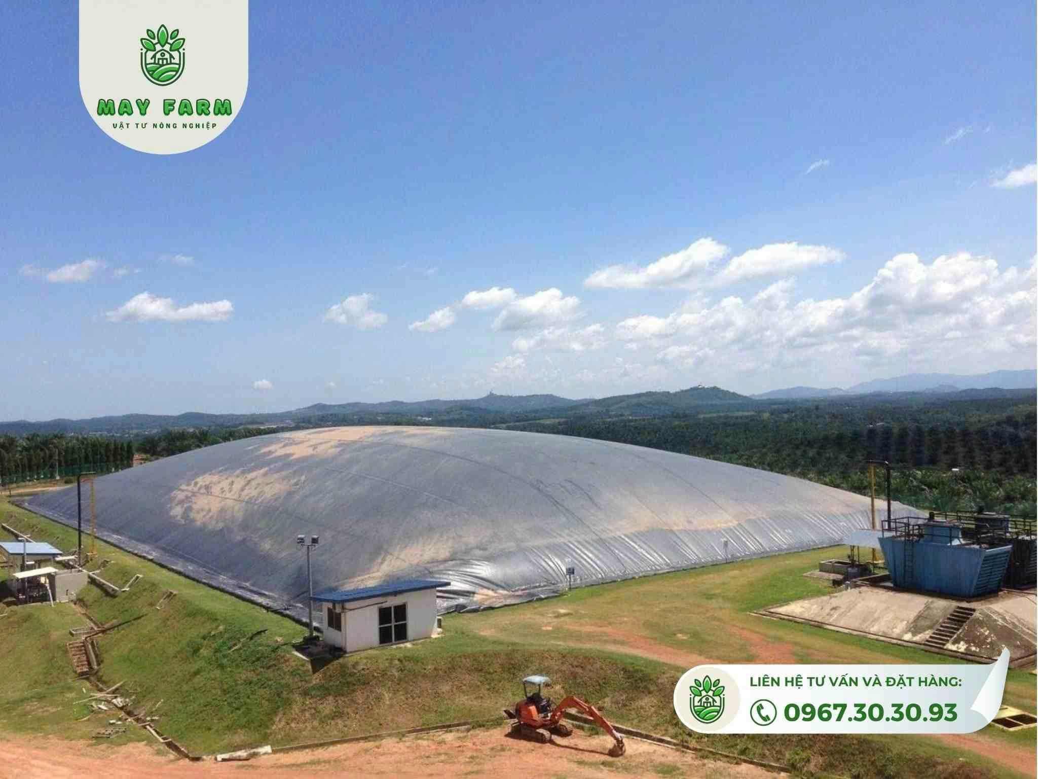 Túi khí biogas bể biogas bằng bạt HDPE