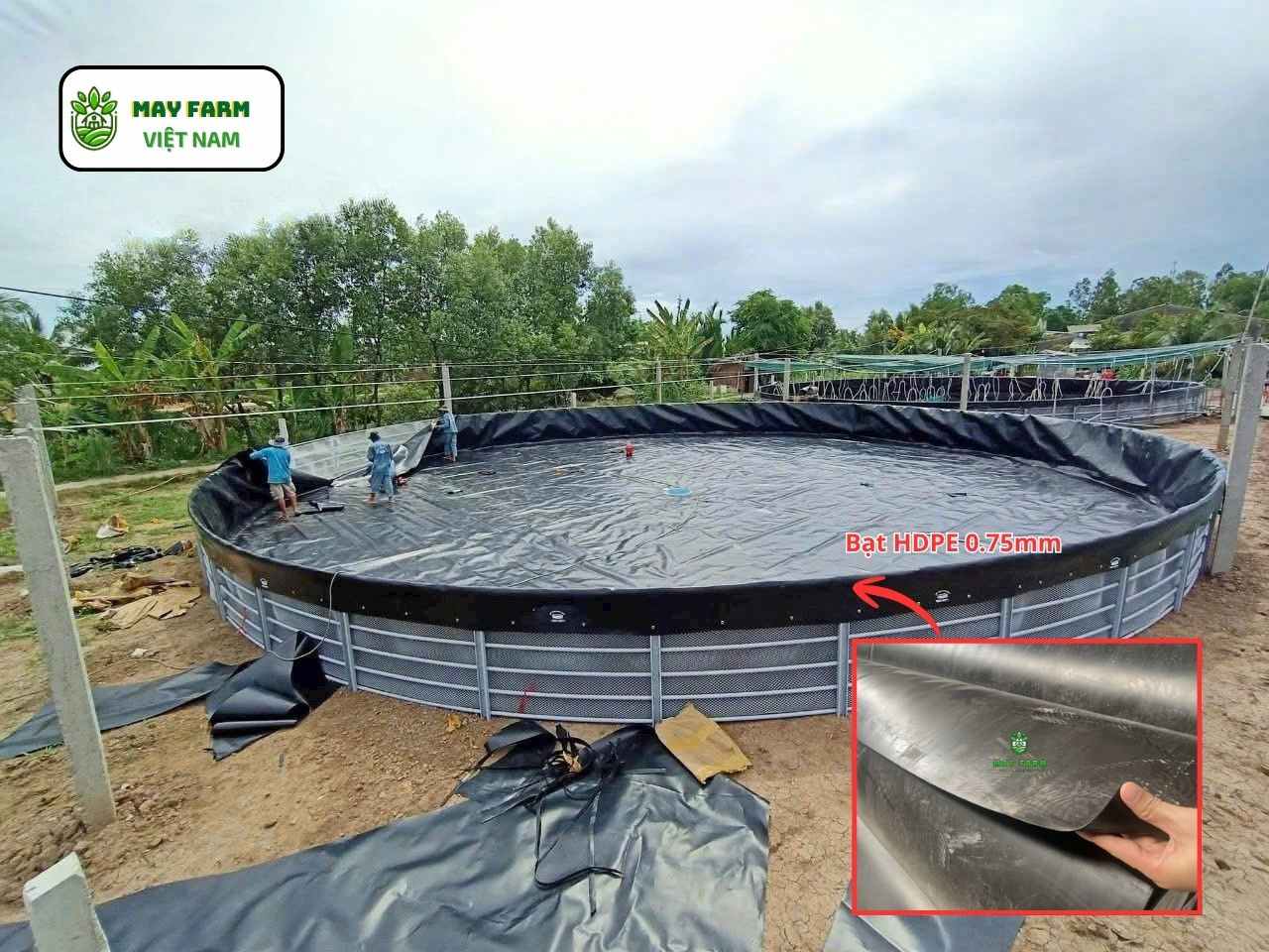 Các độ dày bạt nhựa lót ao HDPE được dùng nhiều nhất