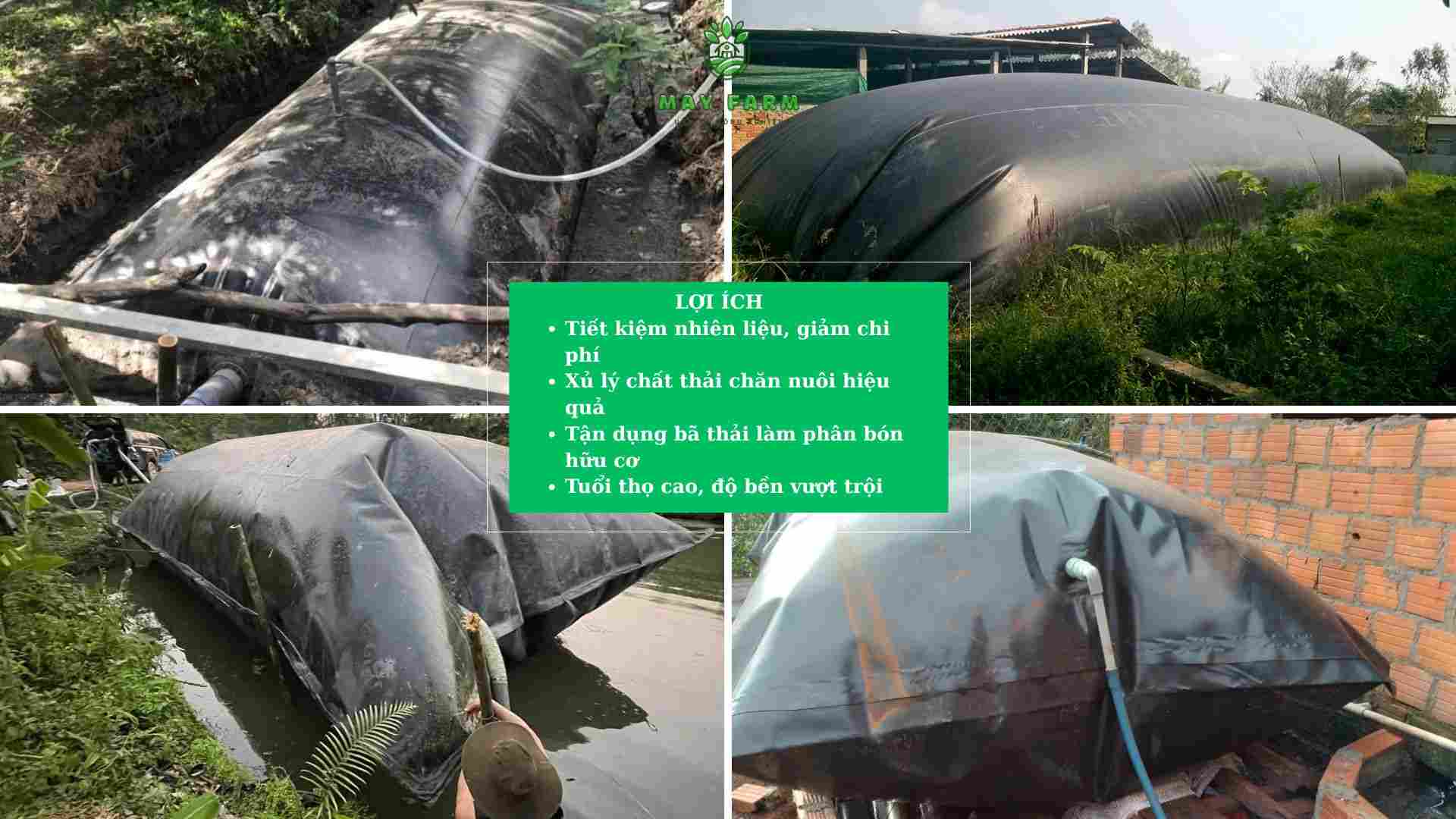 Lợi ích khi sử dụng túi bioga bằng bạt HDPE