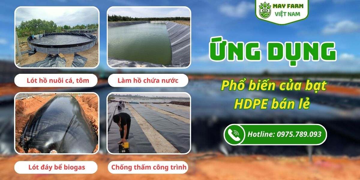 Ứng dụng phổ biến của bạt HDPE bán lẻ