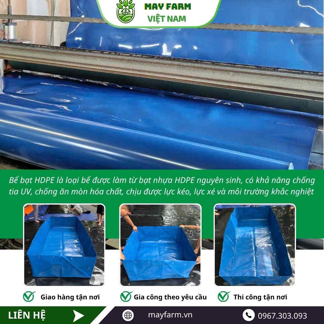 Bể bạt HDPE màu xanh là gì?