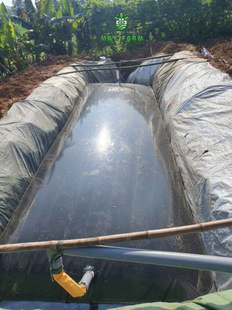 Túi biogas HDPE truyền thống - Hình trụ dài