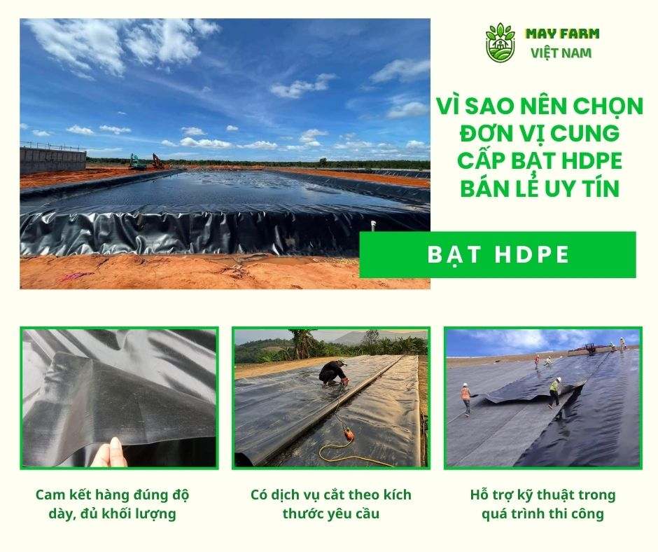 Vì sao nên chọn đơn vị cung cấp bạt HDPE bán lẻ uy tín