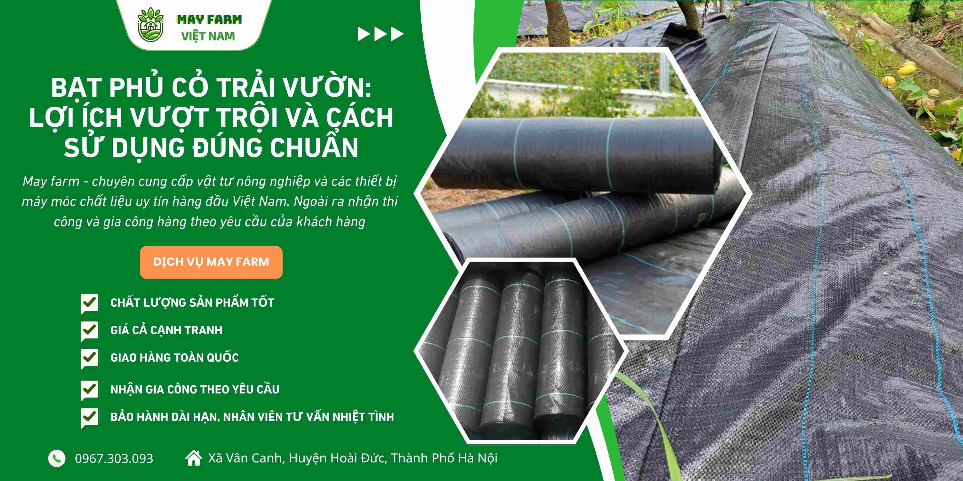Bạt Phủ Cỏ Trải Vườn: Lợi Ích Vượt Trội Và Cách Sử Dụng Đúng Chuẩn