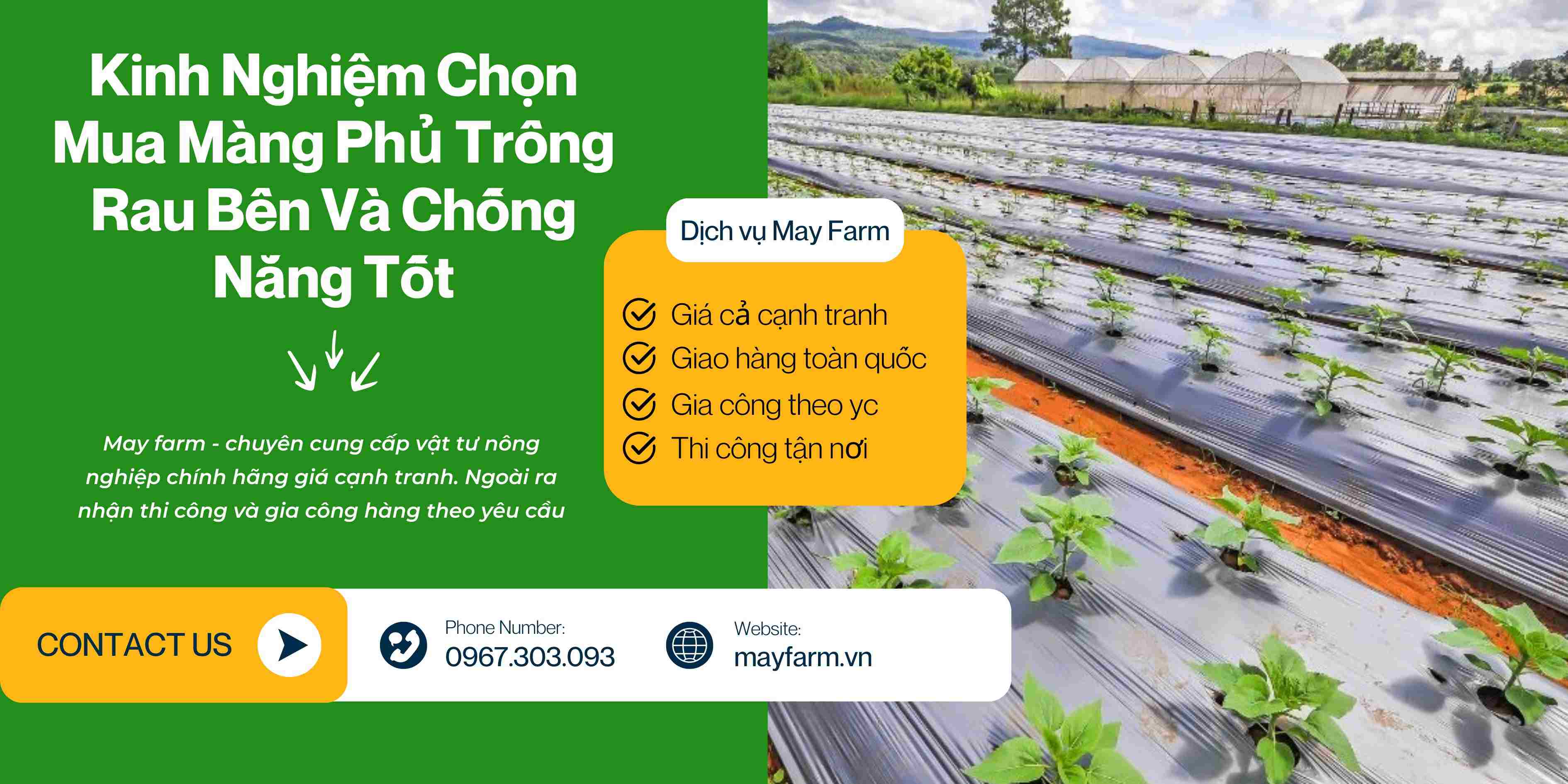 Kinh Nghiệm Chọn Mua Màng Phủ Trồng Rau Bền Và Chống Nắng Tốt