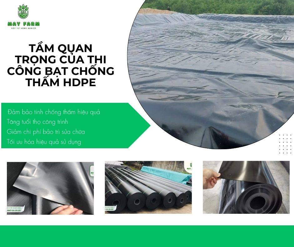 Thi công bạt chống thấm HDPE