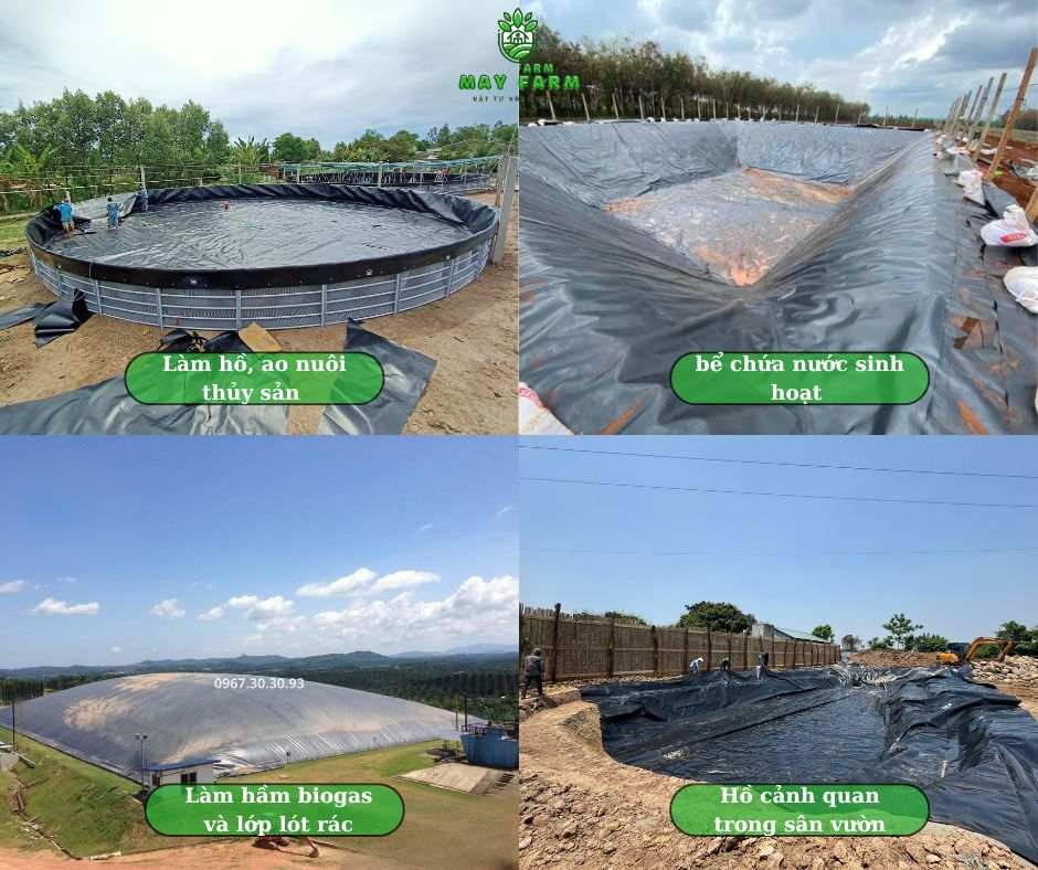  Ứng dụng của giá bạt nhựa HDPE 0.5 mm