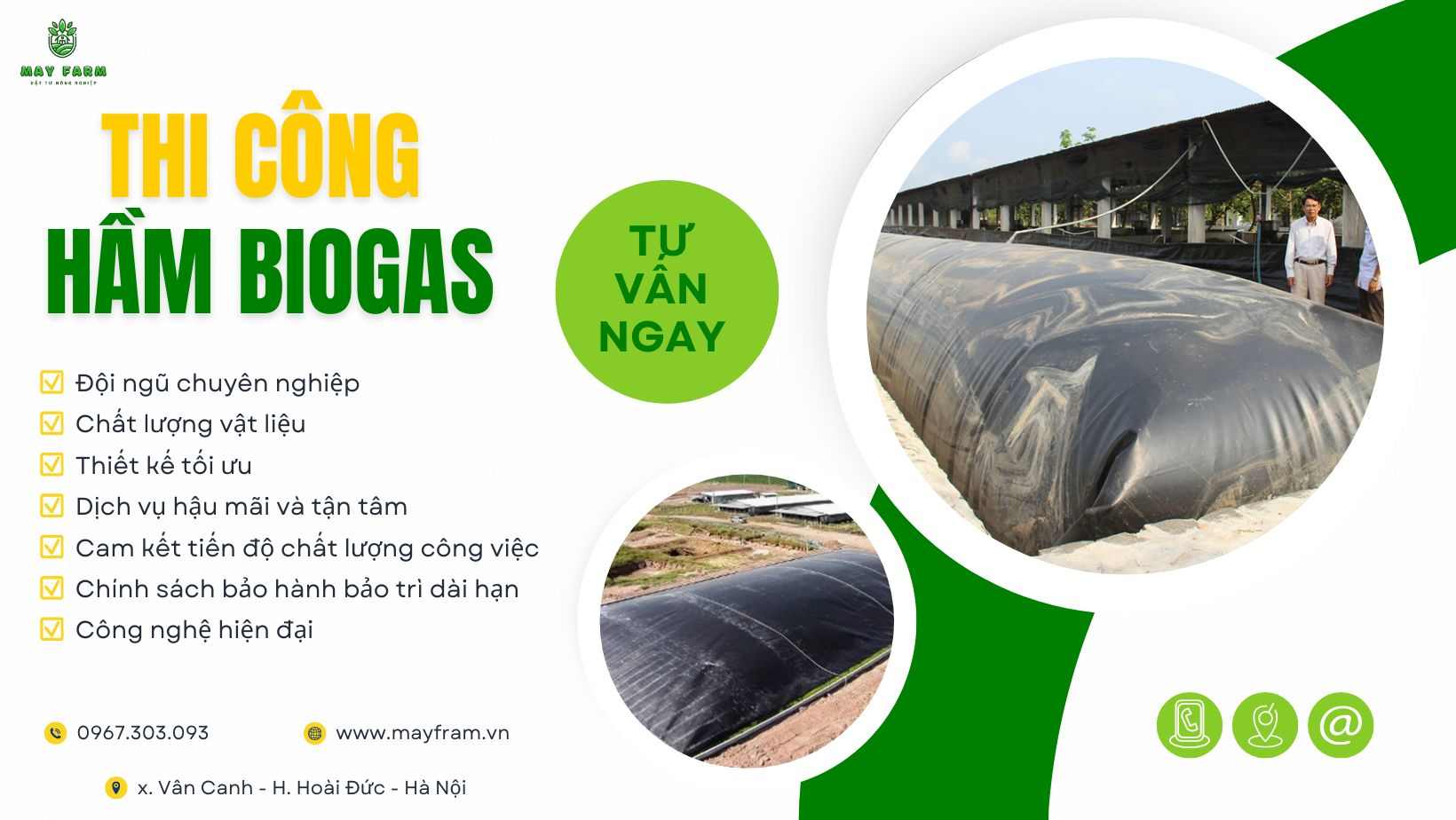 Thi công hầm biogas