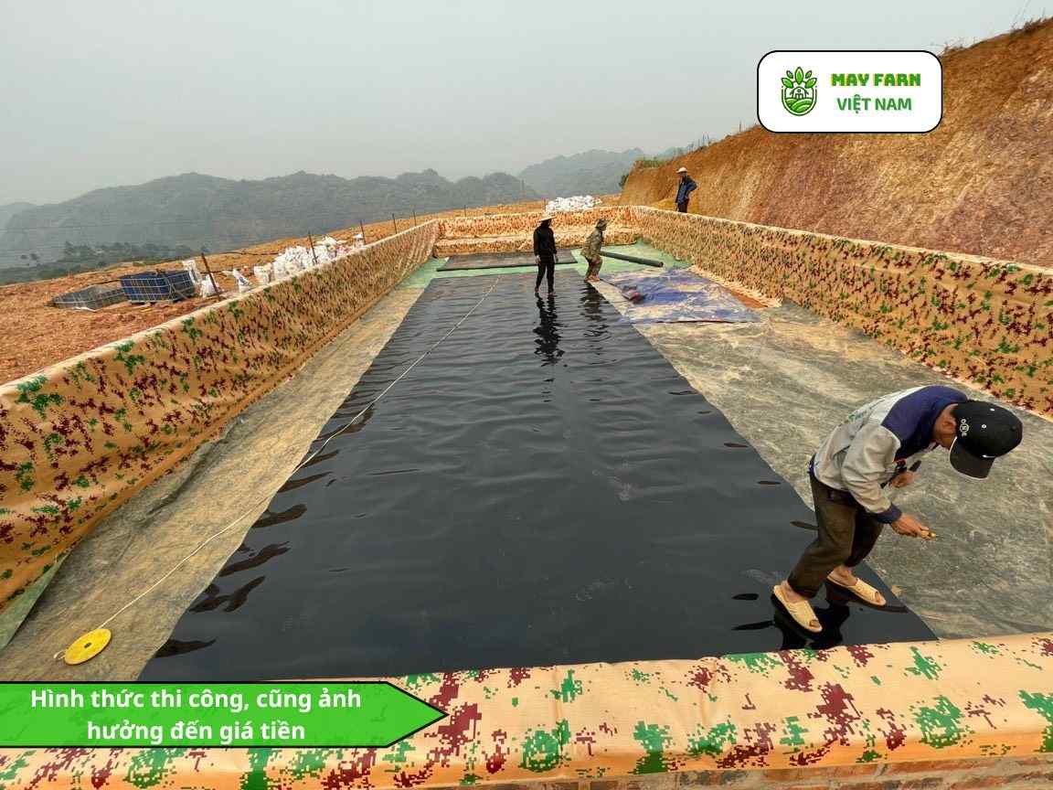 Các yếu tố ảnh hưởng đến giá bạt chứa nước HDPE