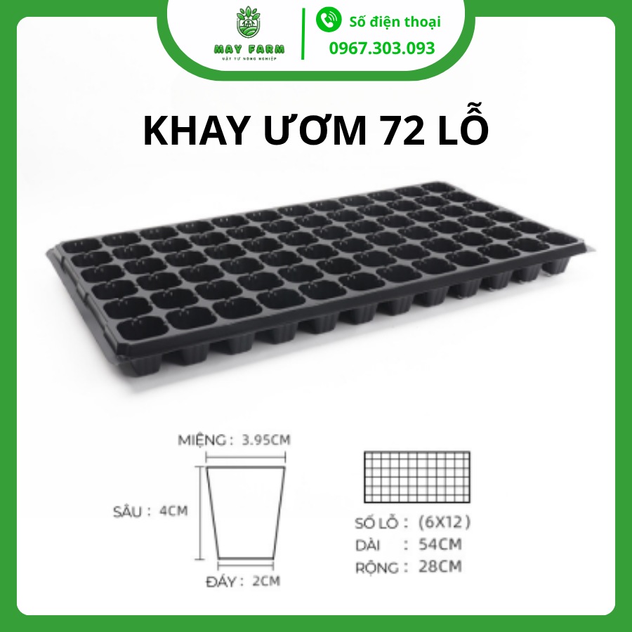 Khay ươm hạt giống 72 lỗ - hướng dẫn sử dụng khay ươm hiệu quả