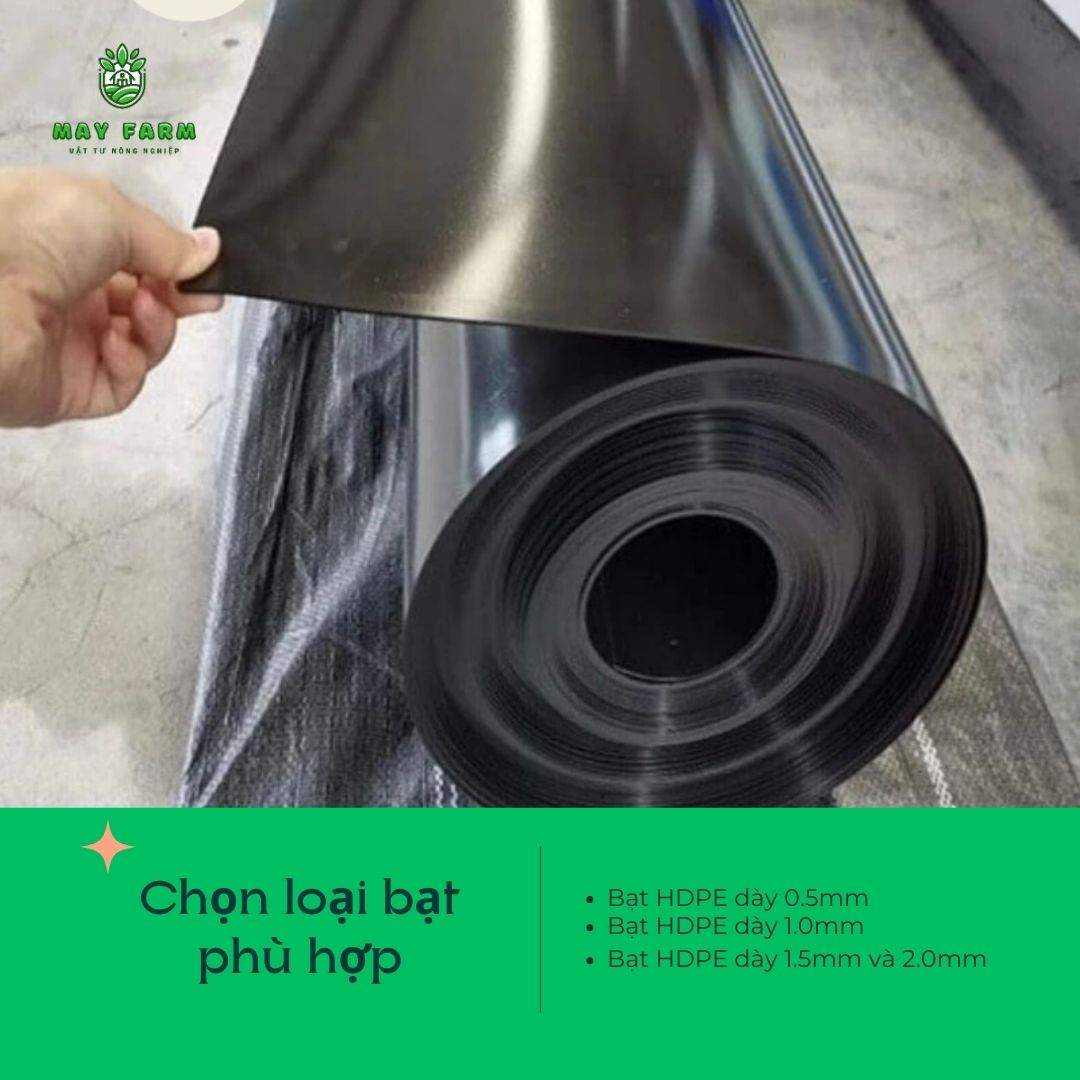 Chọn loại bạt HDPE phù hợp