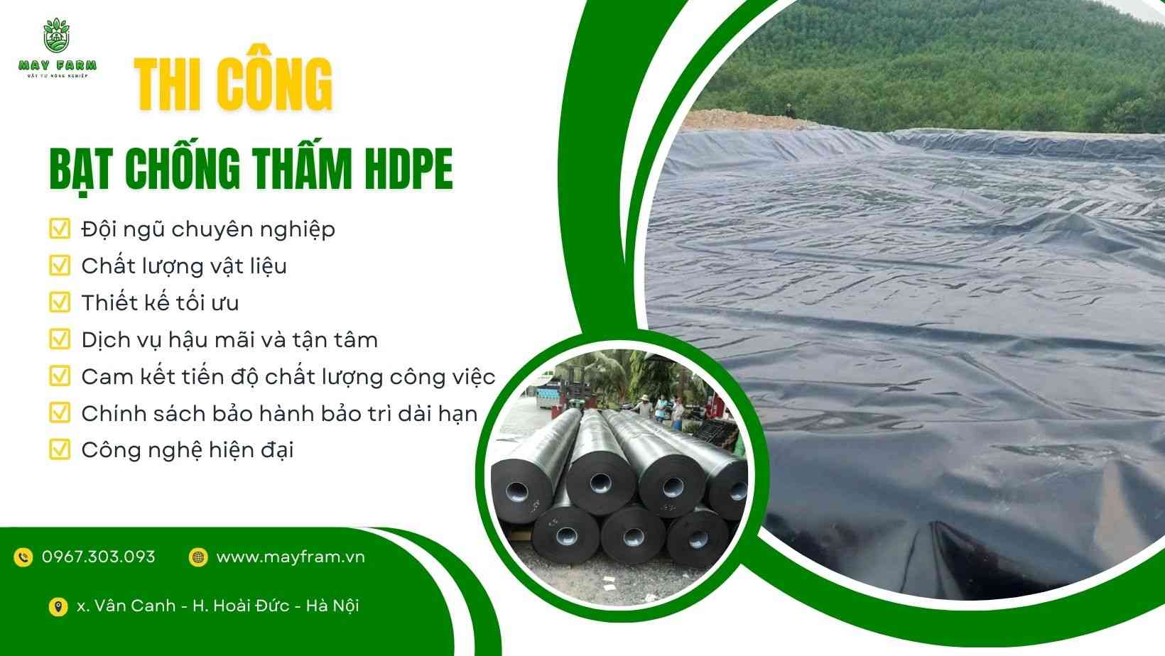 Thi công bạt chống thấm HDPE