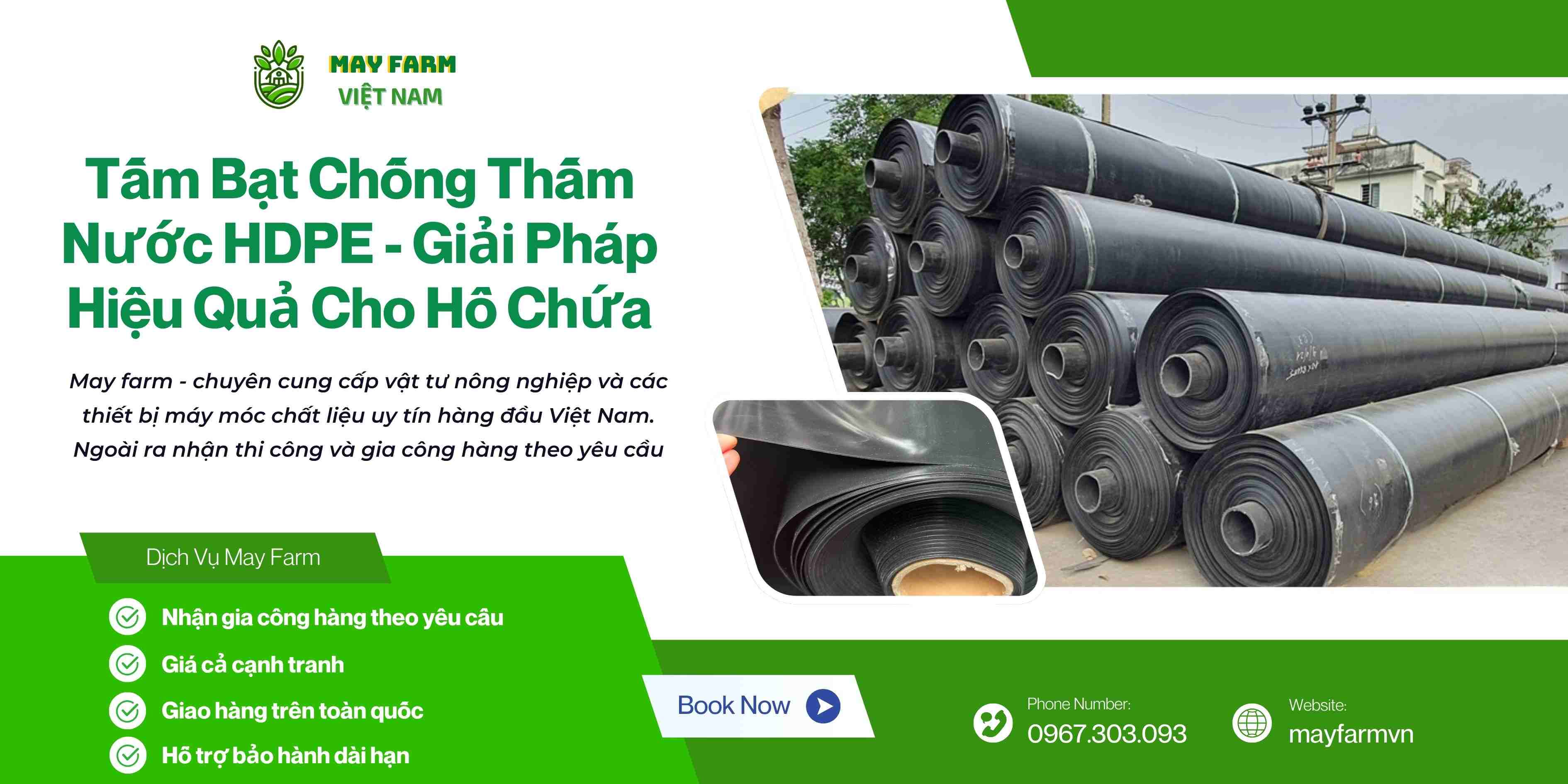 Tấm Bạt Chống Thấm Nước HDPE - Giải Pháp Hiệu Quả Cho Hồ Chứa