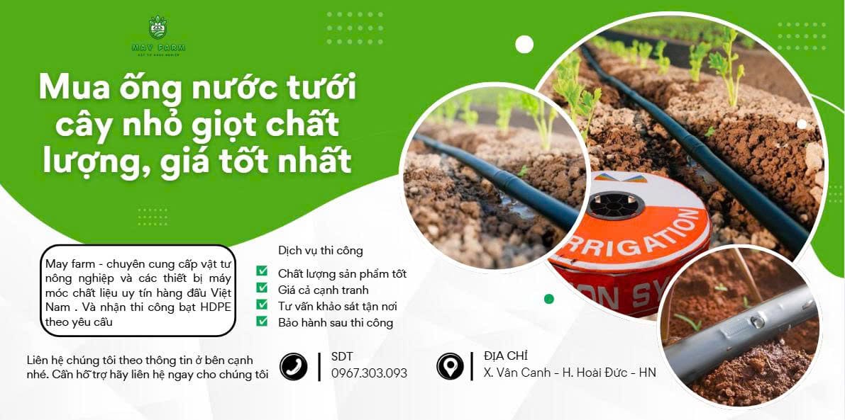 Mua ống nước tưới cây nhỏ giọt chất lượng, giá tốt nhất