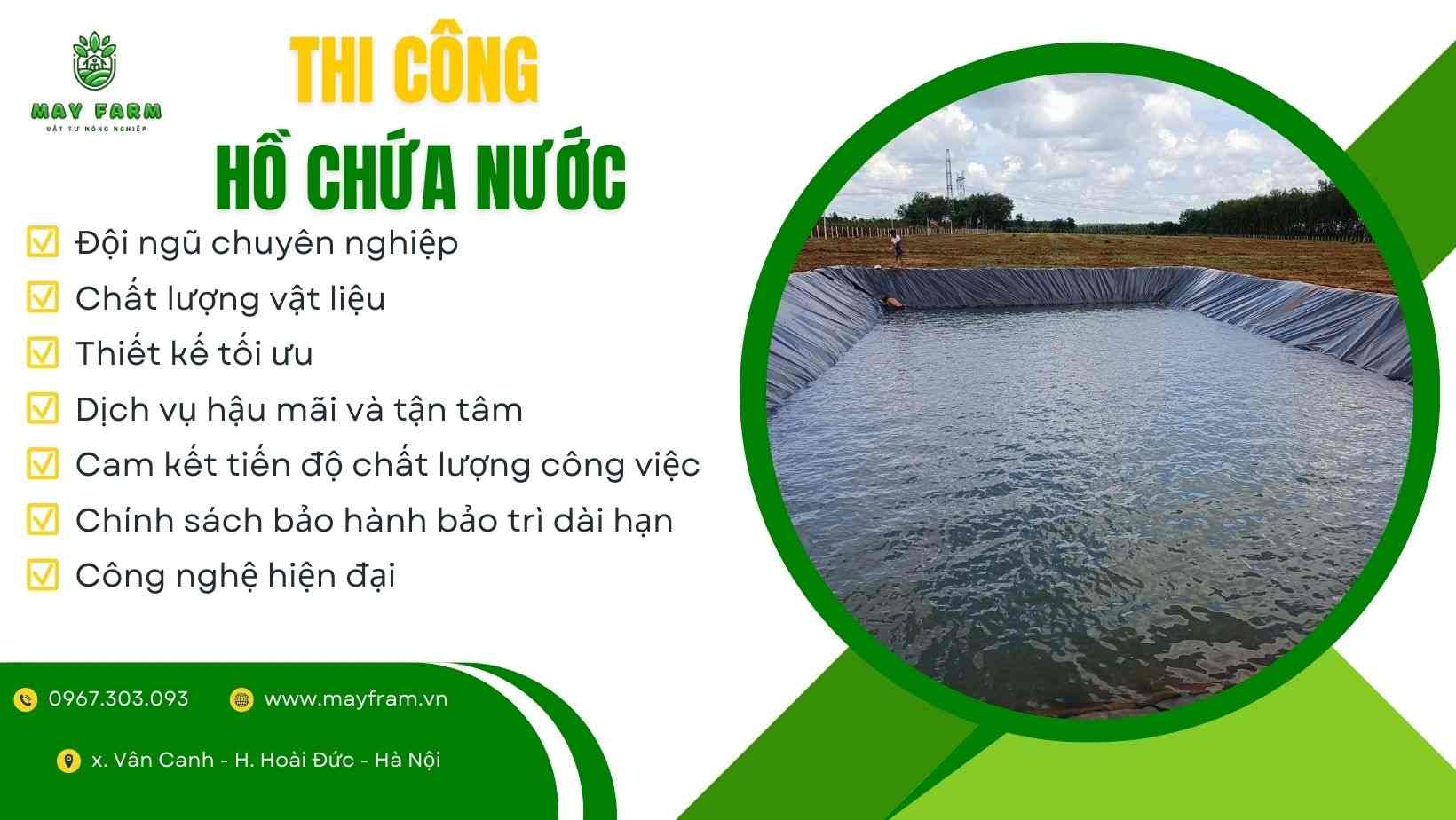 Thi công hồ chứa nước