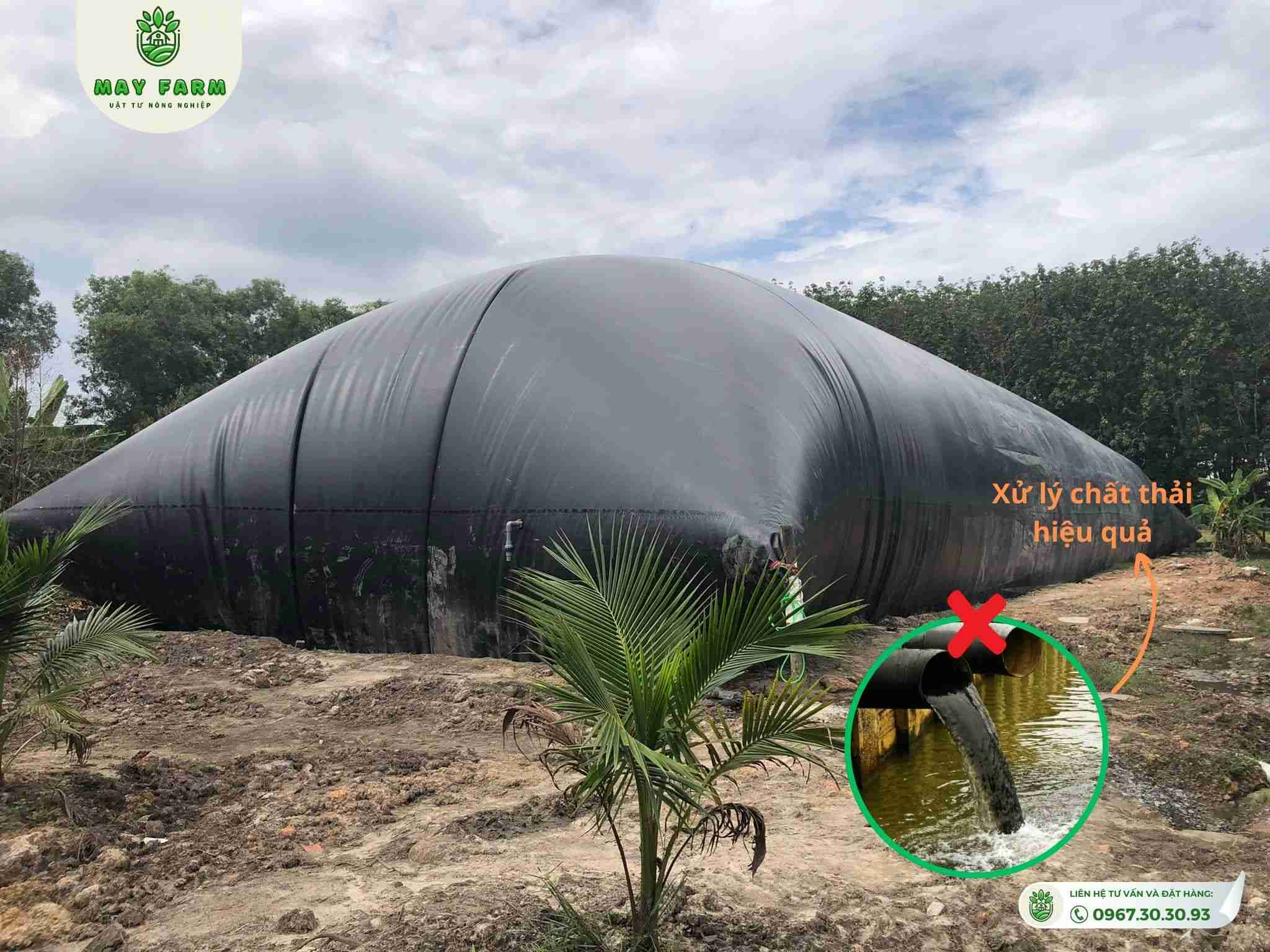 Tại sao nên chọn hầm biogas bể biogas HDPE cho trang trại 