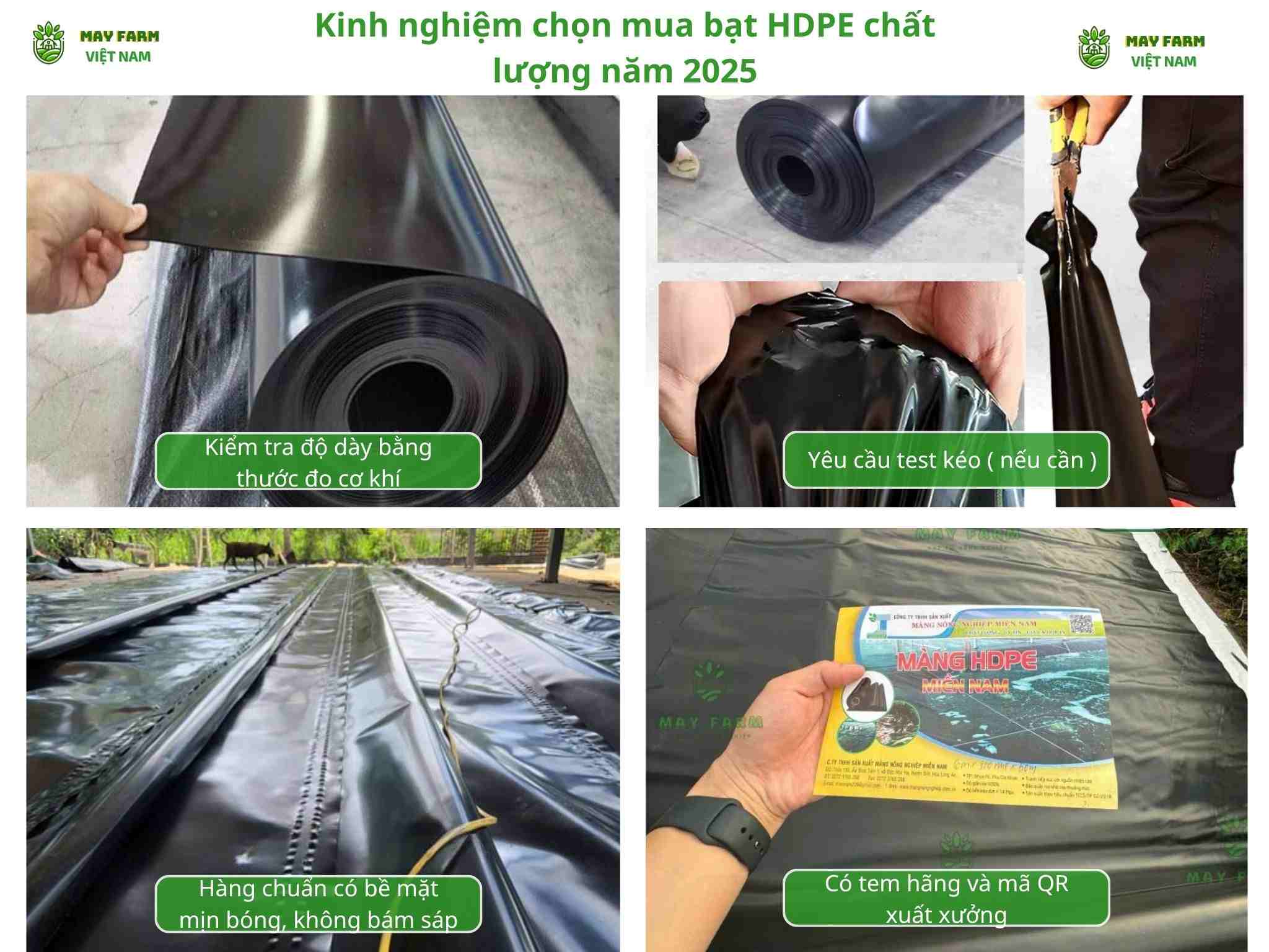 Kinh nghiệm chọn mua bạt HDPE chất lượng năm 2025