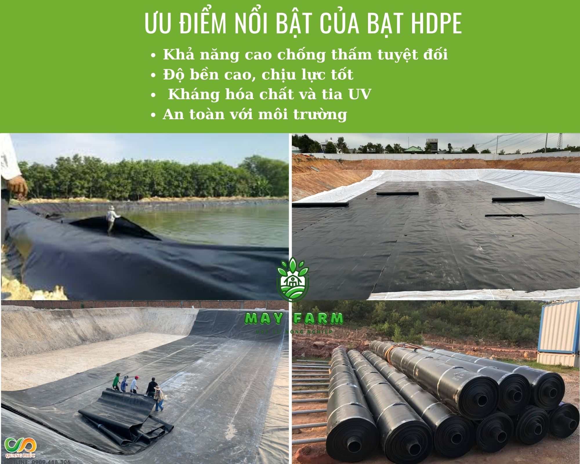 Ưu điểm nổi bật của bạt HDPE