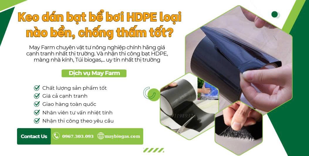 Keo dán bạt bể bơi HDPE loại nào bền, chống thấm tốt?