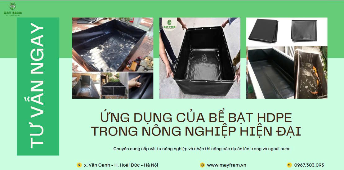 Ứng dụng của bể bạt HDPE trong nông nghiệp hiện đại