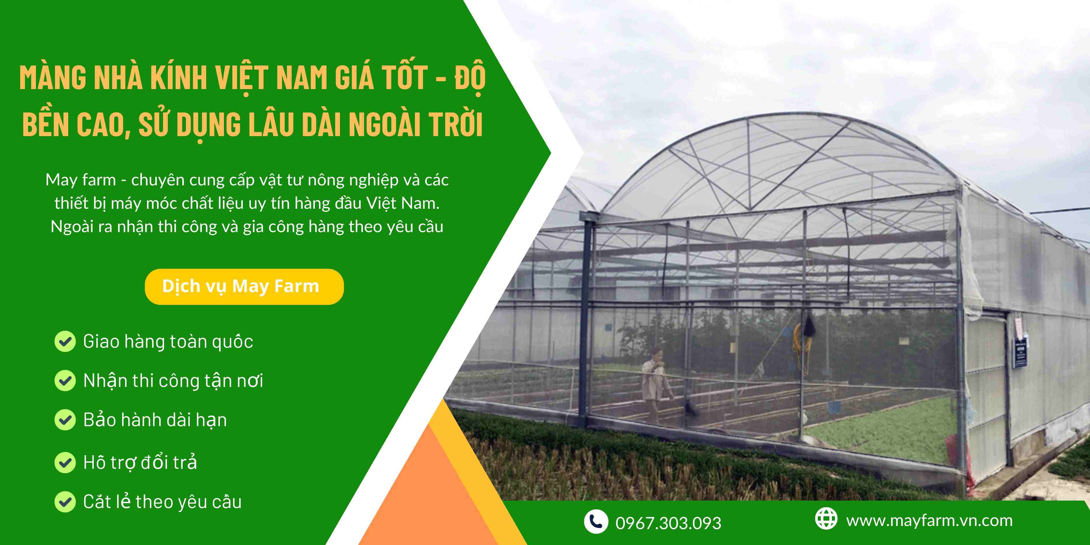 Màng Nhà Kính Việt Nam Giá Tốt - Độ Bền Cao, Sử Dụng Lâu Dài Ngoài Trời