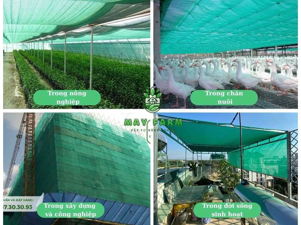 Ứng dụng phổ biến của lưới chống nắng đài loan