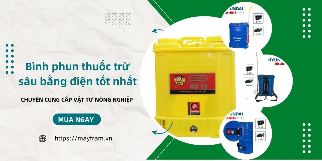 Lựa chọn bình phun thuốc trừ sâu bằng điện tốt nhất cho vườn nhà bạn