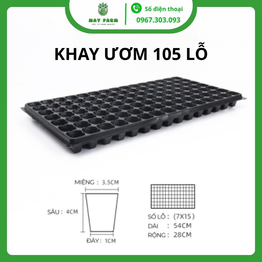 Khay Ươm Hạt Giống 105 Lỗ Giá Tốt Và Chất Lượng