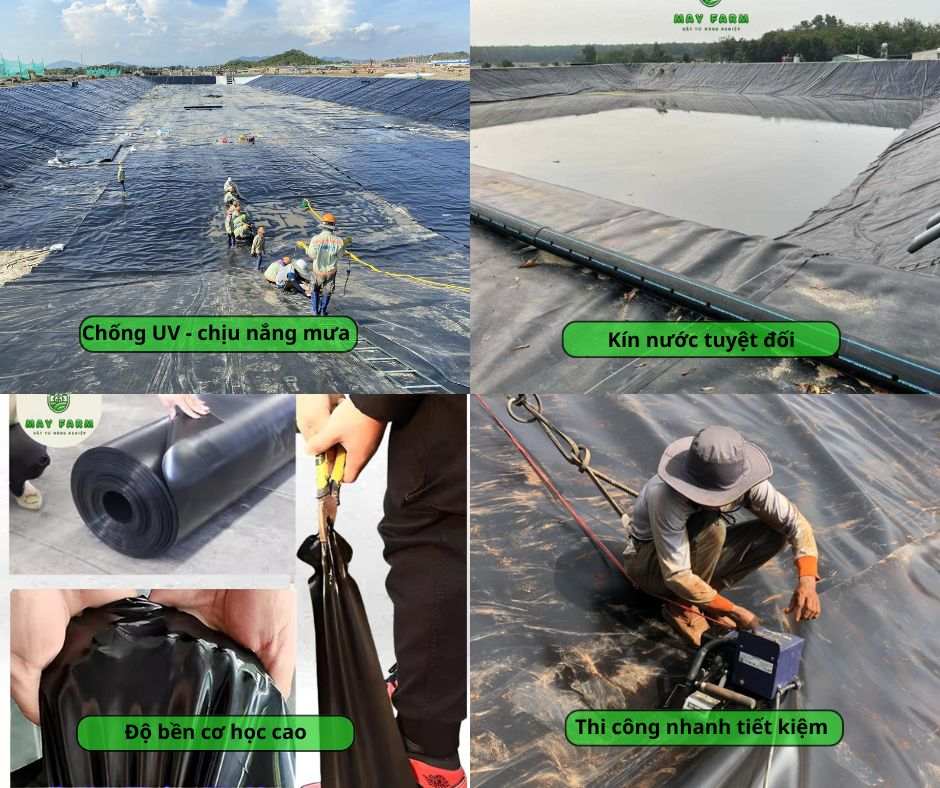 Ưu điểm nổi bật của bạt HDPE đen nguyên sinh?