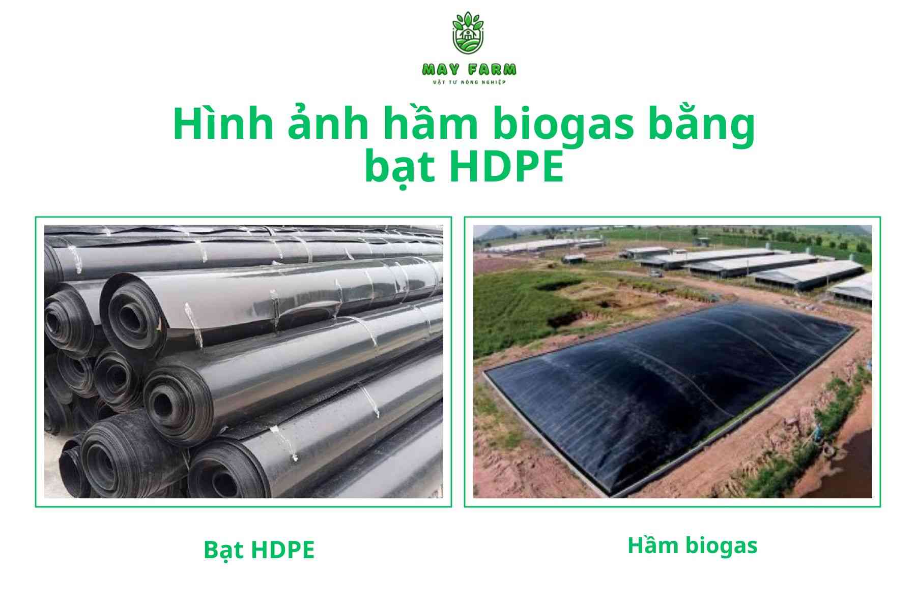 Hình ảnh hầm biogas bằng bạt HDPE