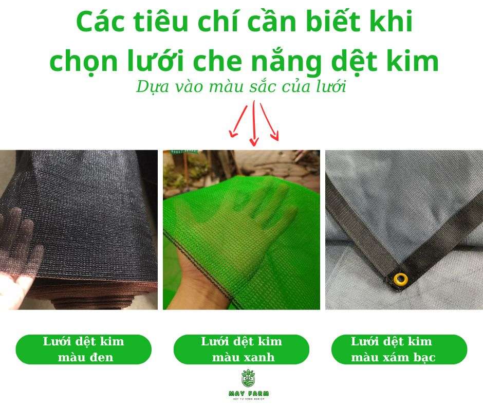 Các tiêu chí cần biết khi chọn lưới che nắng dệt kim