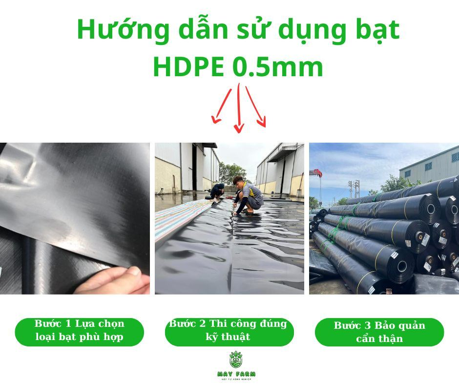 Hướng dẫn sử dụng bạt HDPE 0.5mm