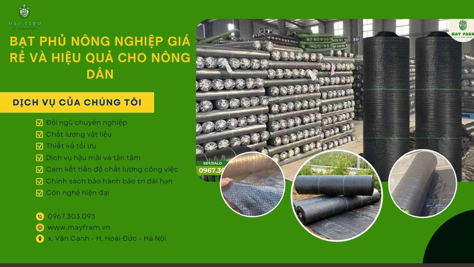 Bạt phủ nông nghiệp giá rẻ và hiệu quả cho nông dân
