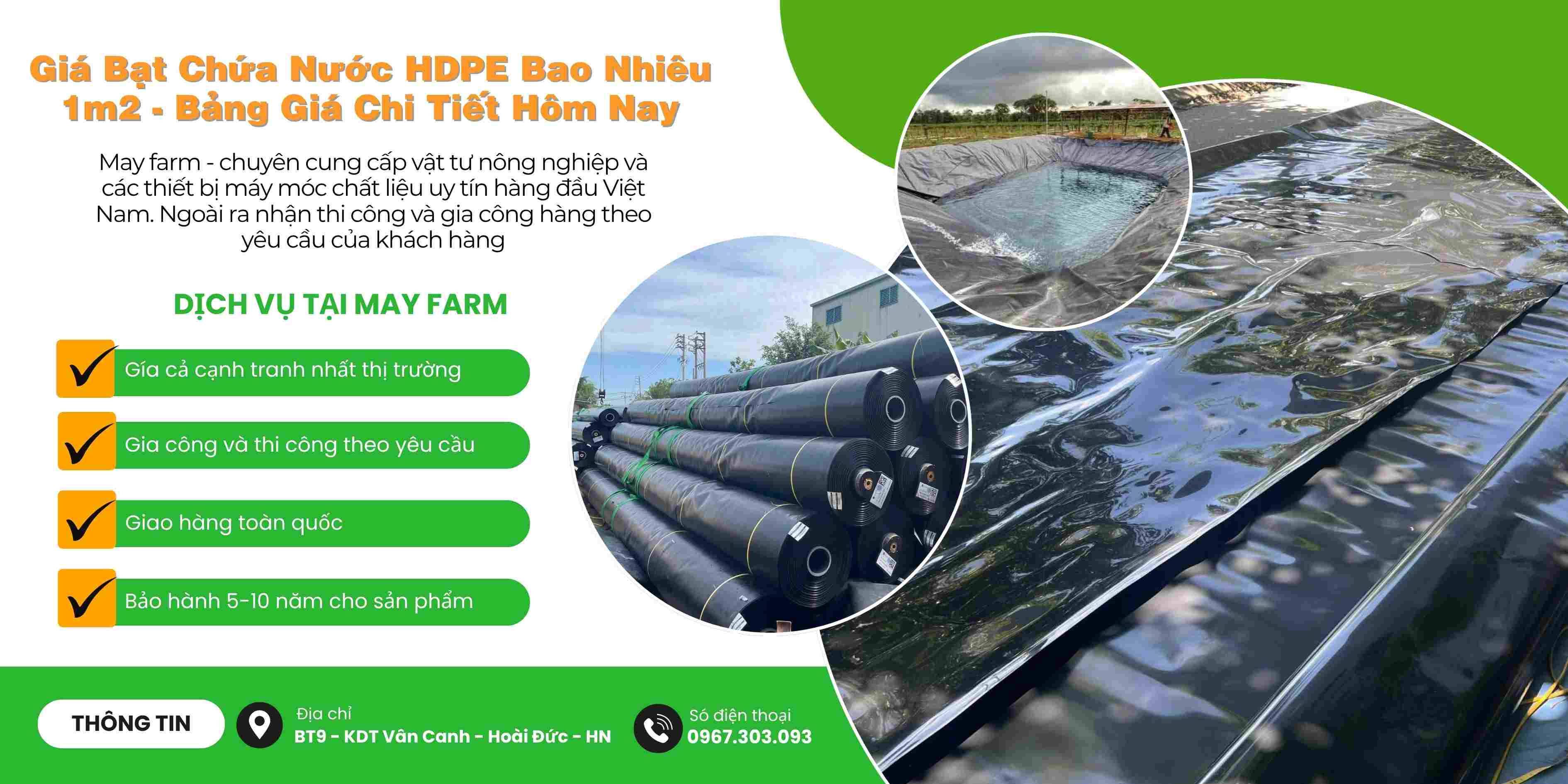 Giá Bạt Chứa Nước HDPE Bao Nhiêu 1m2 - Bảng Giá Chi Tiết Hôm Nay