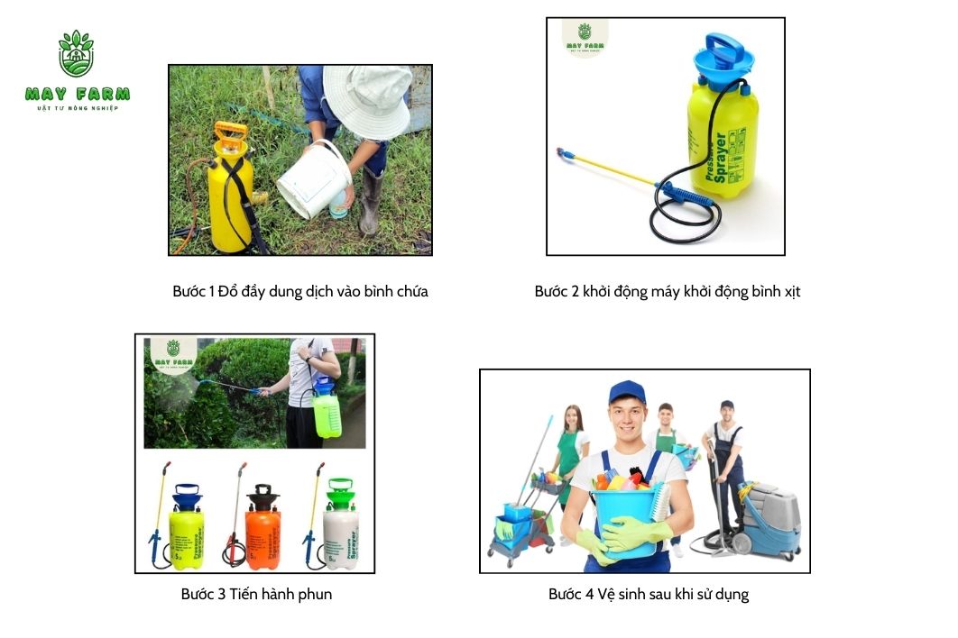 Hướng dẫn sử dụng bình xịt điện 10 lít đúng cách