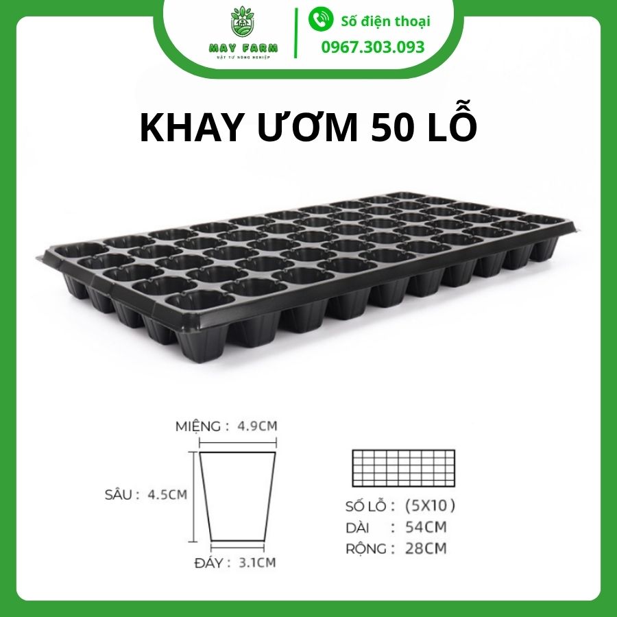 Khay ươm hạt giống 50 lỗ giá tốt, chất lượng
