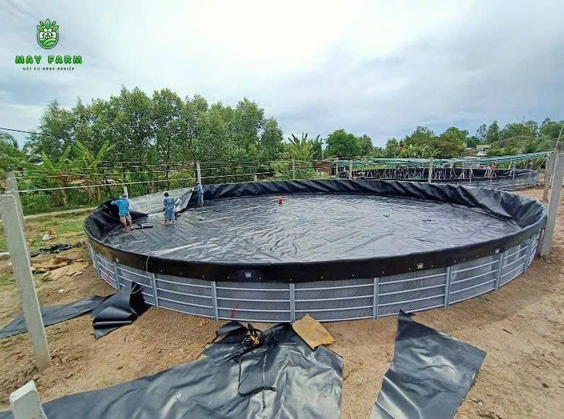 Ứng dụng bạt HDPE trong thực tế - Làm hồ nuôi cá nuôi tôm