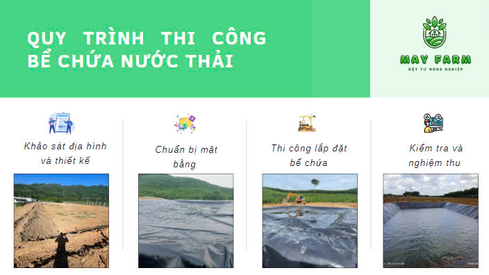 Quy trình khi thi công bể chứa nước thải