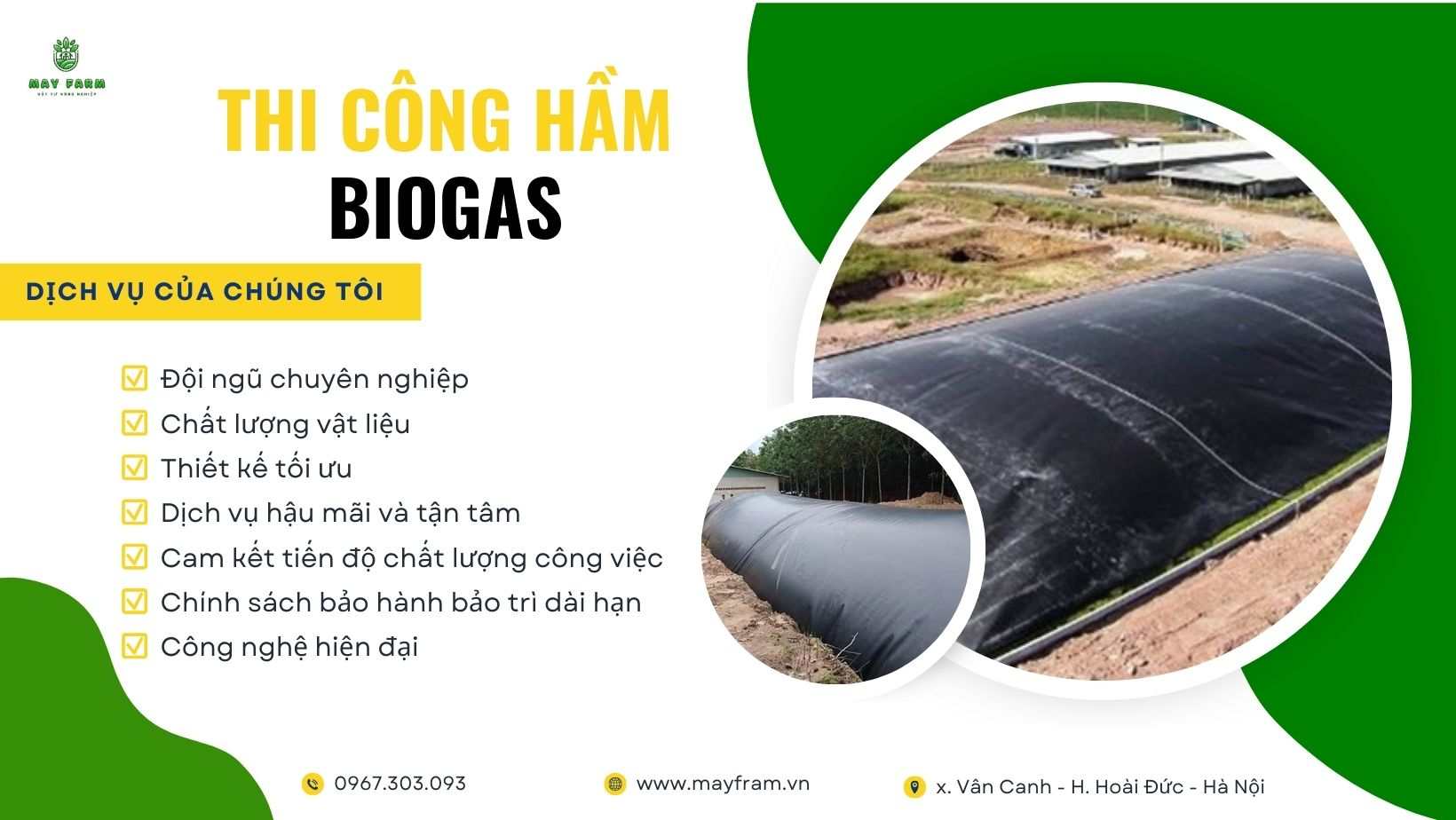 Thi công hầm biogas