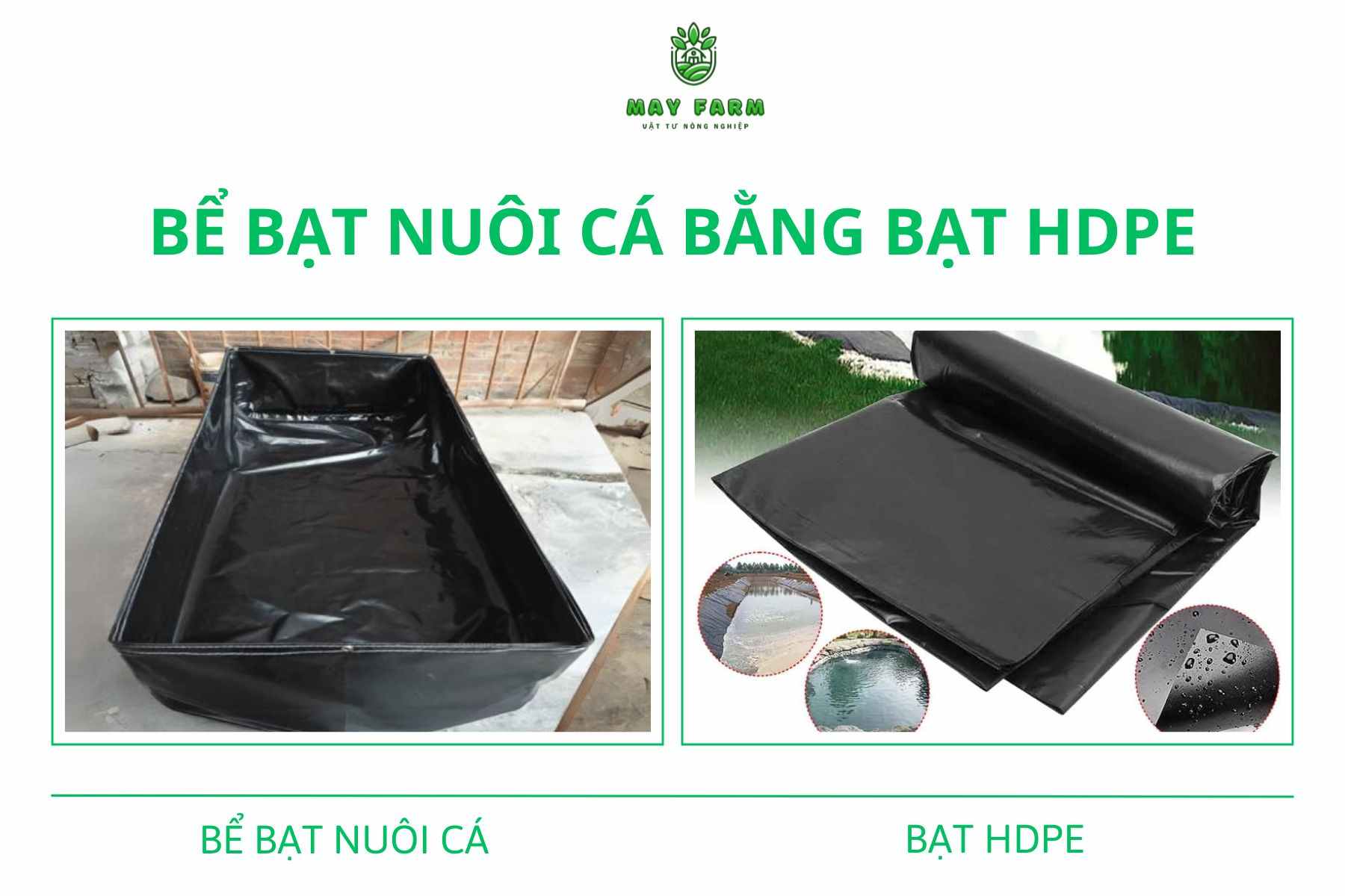 BỂ BẠT NUÔI CÁ BẰNG BẠT HDPE