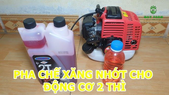 Xác định tỉ lệ pha , các bước pha xăng với nhớt