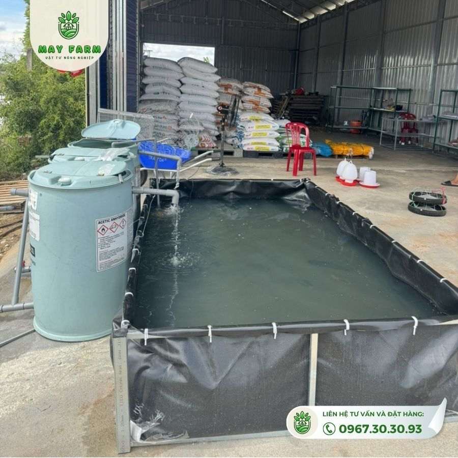 Ưu điểm của bể bạt nuôi cá HDPE