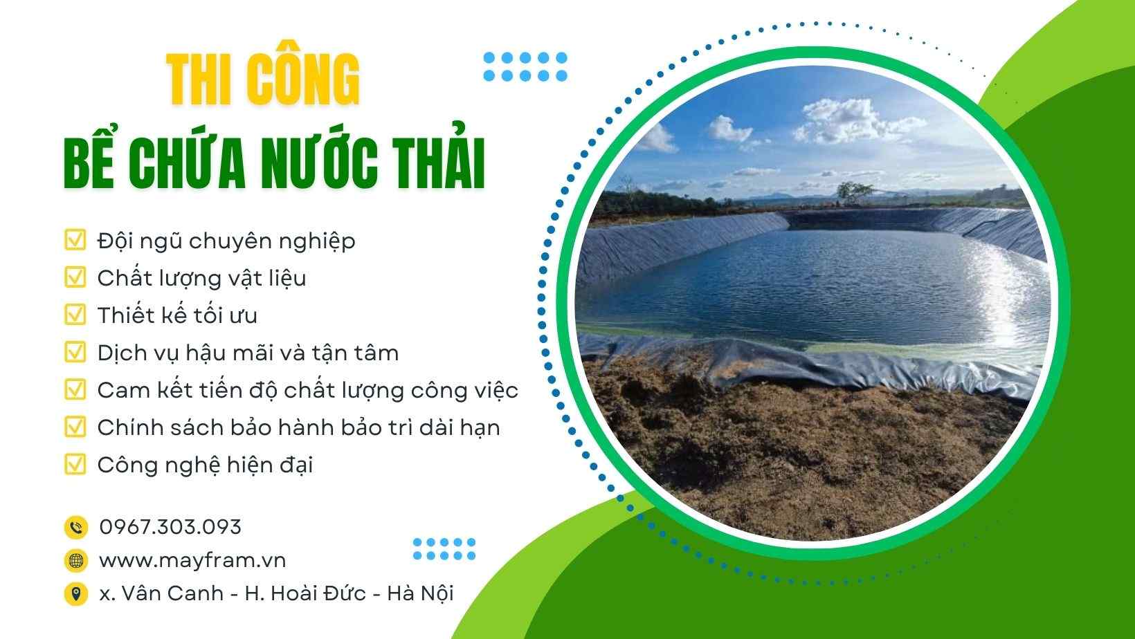 Thi công bể chứa nước thải